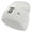 White, variant on 1st Special Forces Command Veteran Embroidered 8 Inch Knitted Short Beanie - White OSFM