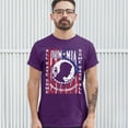 thumbnail image 3 of Tee Hunt POW MIA You Are Not Forgotten T-shirt American Flag Veteran Men's Tee, Purple, X-Large, 3 of 5