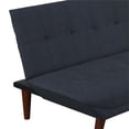 thumbnail image 5 of Pemberly Row Small Space Modern Convertible Futon & Sofa Bed in Navy Blue Linen, 5 of 9