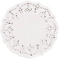 thumbnail image 1 of CPDD 3.5inch Round White Lace Paper Doilies for Wedding Tableware Decoration, 100-Pack White -, 1 of 6
