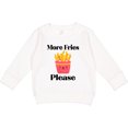 thumbnail image 2 of Inktastic Funny French Fry More Fries Toddler Sweatshirt, 2 of 4