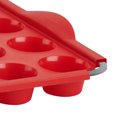 Trudeau Silicone Muffin Pans, Red, Set of 2 12 Ct Muffin & 24 Ct Mini