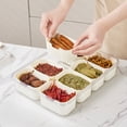 thumbnail image 4 of Billuyoard La bandeja de verduras separada mantiene los productos frescos y crujientes. Contenedor de almacenamiento de alimentos frescos en el Almacenamiento y organización del hogar 8 rejillas, 4 of 6