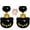 2pcs E2, variant on Minibee Cat Paw Foam Soap Dispenser 1PC Black Kitty Pump Bottle Bathroom Kitchen