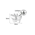 thumbnail image 3 of ZS 20G 1 Pair Butterfly Stud Earring Cute Cartilage Conch Helix Piercing Silver Color Ear Piercing Jewelry, 3 of 5