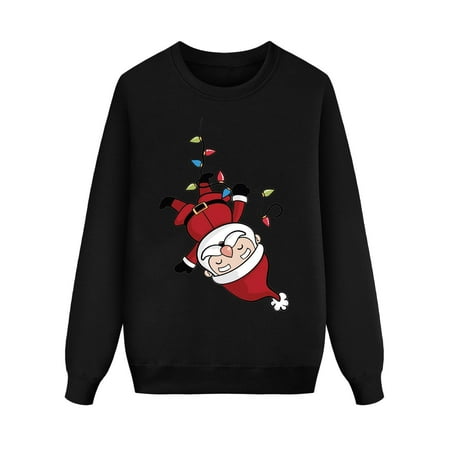 

Youmylove Fashion Santa Printed Sweatshirt Women