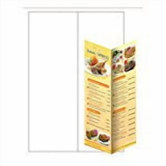 Print-Ready Bi-Fold Brochure (No-Tear Waterproof), 5-1/2" x 17 (folded), 1-UP on 12" x 18" White Synthetic 10-Mil Paper - 25 Sheets