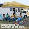 thumbnail image 3 of EAGLE PEAK 8 x 8 Pop Up Canopy Tent Instant Outdoor Canopy Easy Set-up Straight Leg Folding Shelter, 3 of 10