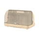 thumbnail image 1 of Estante de almacenamiento de tazas de escritorio con cubierta transparente, organizador de platos y cuencos, escurridor Color crema, 1 of 9
