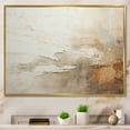 thumbnail image 1 of Designart - Beige Gold Framed Wall Art, Abstract Printed Wall Art, Fusion Of Beige And Brown Paint, Abstract Framed Wall Art Decor, 40x30 Inches - Gold Frame, 1 of 5