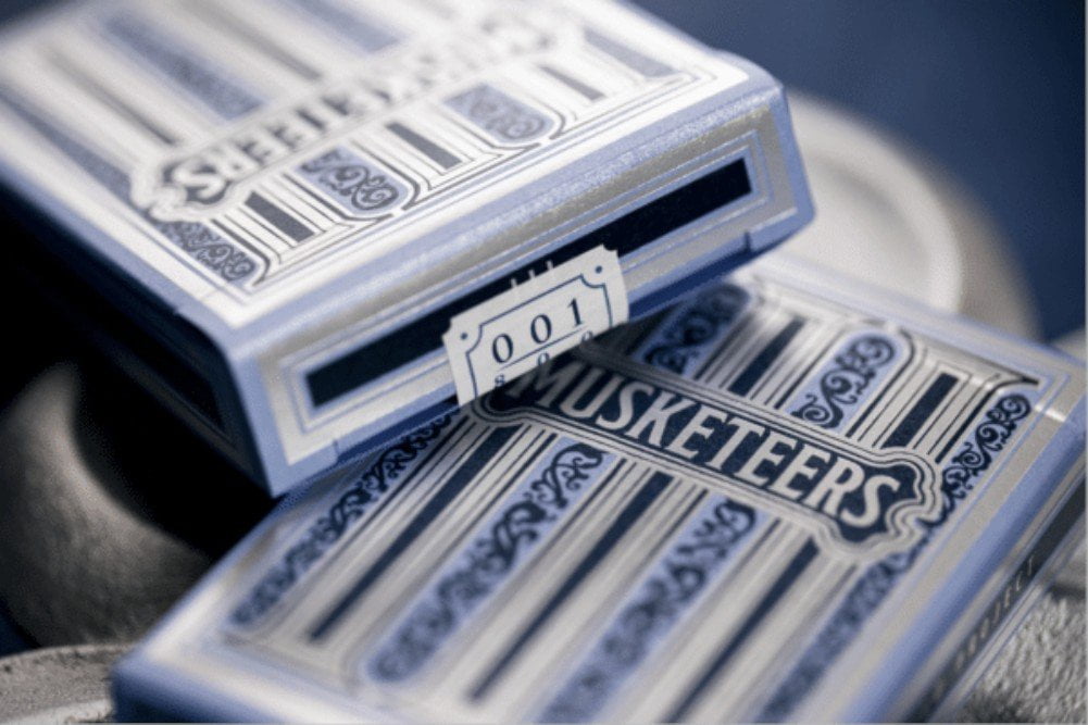 Kings Wild Project 3 Musketeers Premium Playing Cards - Limited Edition, Poker Size Custom Index