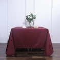 thumbnail image 2 of Efavormart 90" Square Polyester Table Overlay for Wedding Kitchen Dining Events - Burgundy, 2 of 11