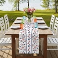 thumbnail image 4 of Table Runners 72 Inches Long Dress Scarves, Independence Day Farmhouse Kitchen Table Runner, Coffee Tablerunners, 4th of July Red Blue Stripes Star Leaves 14x72 Inch, 4 of 9