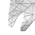 thumbnail image 3 of Adhesivo de pared con espejo acrílico extraíble para decoración de pared y hogar. Plata, 3 of 5