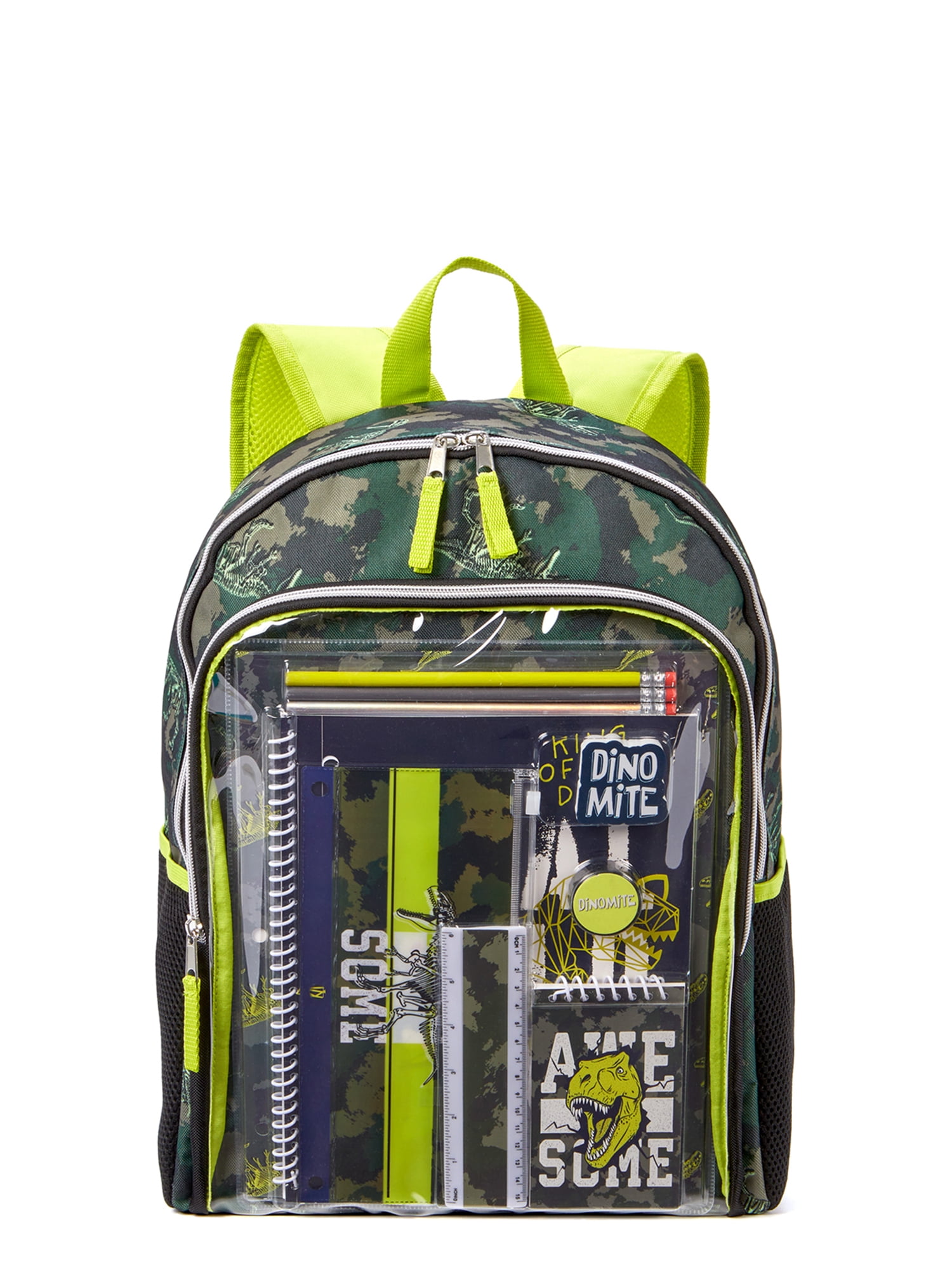 James Dyson Mier munt Schoolyard Vibes Boys Children Backpack with Stationary Set Dinosaur Print,  Green - Walmart.com