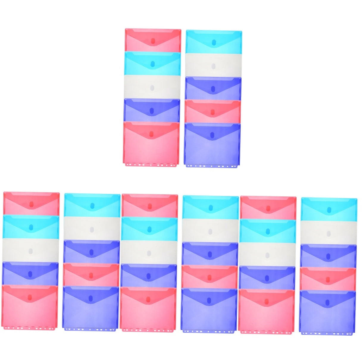 4 Count Hanging Folders Letter Size File Holder Transparent Office