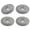 Gray, variant on Auto-Stick 55mm Wire Concealer Plates (4 Pack) - PVC Cable Hole Protectors for Standing Desks & Cabinets