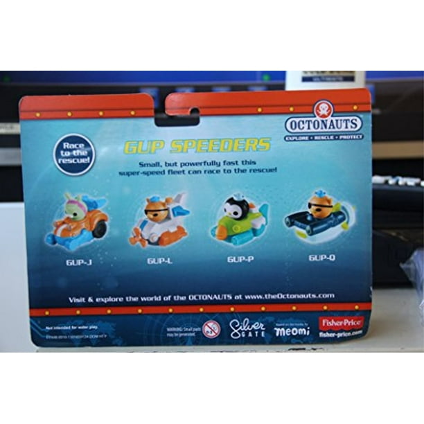 Octonauts Gup Speeders Pack Of 4 Gup J Gup L Gup P Gup Q Fisher Price Na Walmart Com Walmart Com