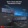 thumbnail image 4 of Estación de acoplamiento IVANKY FusionDock Max 20 en 2 Thunderbolt 4, 4 of 9