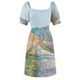 thumbnail image 7 of Claude Monet - The Road to Vétheuil Sleeveless Dress beach outfits for women Women's skirt, 7 of 7