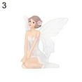 thumbnail image 2 of Ludlz Flower Fairy Figurine Wedding Birthday Cake Topper Dollhouse Ornament Desk Decor, 2 of 8