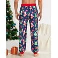 thumbnail image 4 of Mens Christmas Pajamas Pants Soft Pjs Bottom Holiday Pajama Pants With Pockets Sleep Lounge Pants X-Large, 4 of 12