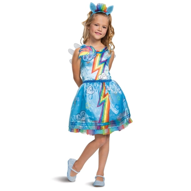 Disfraz de Rainbow Dash My Little Pony para niñas de 7 a 8 años