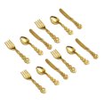 thumbnail image 1 of 4 Sets Miniatures Tablewares Mini Fork Spoon Knives Kindergarten Preschooler Play Props, 1 of 7