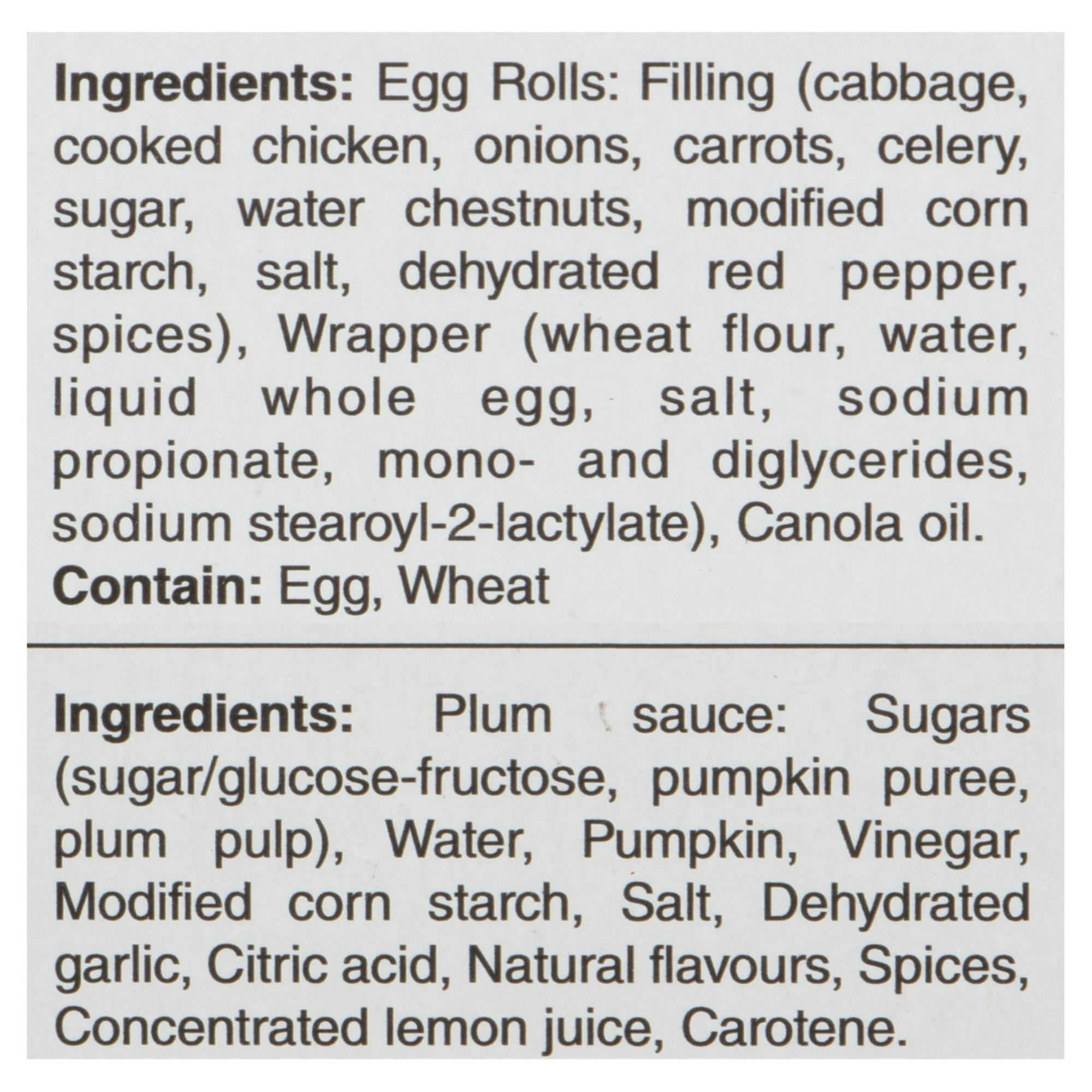 Pâtés Impériaux au poulet Wong Wing 10 pâtés au poulet avec sauce