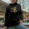 thumbnail image 2 of Ballet Gold Girl Merch Gift Ideas for Dancers Black Hooded Sweatshirt or Hoodie, Small, 2 of 5