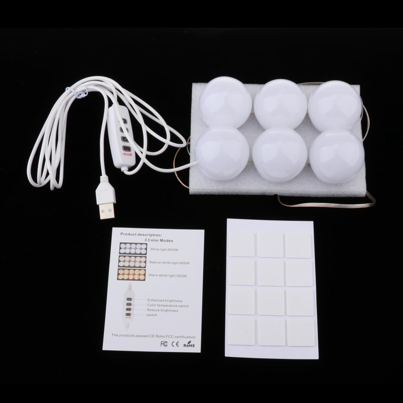 EHJRE 2x Style Vanity Mirror Lights, Adjustable Color Brightness LED Light, Lighting Fixture Strip for Makeup in Dressing Room (Mirror Not Include