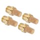 thumbnail image 1 of 4PCS Silenciador de Escape Neumático, Accesorios de Línea de Aire de Latón Sinterizado de 1/4" NPT Macho, 1 of 6
