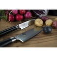 thumbnail image 3 of Shun Classic 4" Paring Knife, Handcrafted Japanese Vegetable & Fruit Knife, VG-MAX Core with Damascus Stainless Steel Cladding, Pakkawood Handle, Small Kitchen Tool for Peeling, Coring & Cutting, 3 of 6