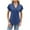 Navy, variant on gakvbuo Summer Tops For Womens Tops Loose Ruffle Short Sleeve Pleated Front V Neck Tunic Tops Dressy Blouses T-Shirts