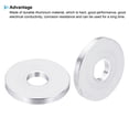 thumbnail image 4 of Uxcell 0.2" ID x 0.63" OD x 0.08" L Round Aluminum Spacer Fit for M5 Screw Bolts 10 Pack, 4 of 5