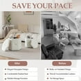 thumbnail image 7 of Modern Storage Ottoman Set of 2, Upholstered Velvet Stool with Removable Lid, Foot Rest Stool for Living, Bedroom, Dressing Room, Ivory, 7 of 7