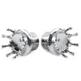 thumbnail image 4 of Par de cubiertas de tuercas para eje delantero de corona aptas para HARLEY Softail Srtster Road King cromadas, 4 of 4