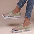 thumbnail image 3 of Vedolay Womens Sneakers Women's Fashion Sneakers Platform Round Toe Slip-on Comfort Casual Shoes,Pink 8, 3 of 4