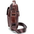 thumbnail image 3 of Genuine Leather Shoulder Bag Small Men Messenger Pack Handbag Sling Crossbody Bag Man Purse for Business, 3 of 3