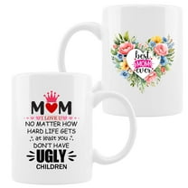 Mothers Day Gifts from Daughter Son,Mother's Day Gifts 11oz Coffee Mug Unique Mothers Day Gift Idea for Mom Mother Mommy Mama,Grandma Birthday Present Christmas Gift Best Mom Ever Funny Gift