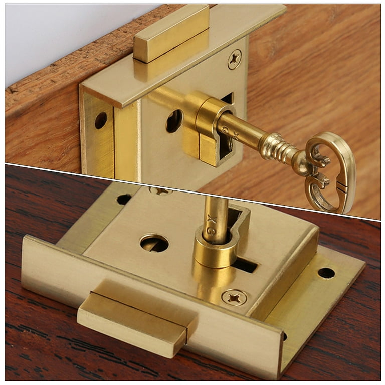 File Cabinet Lock Secure Drawer Lock Brass File Safety Lock