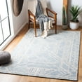 thumbnail image 2 of SAFAVIEH Micro-Loop Randall Geometric Area Rug, Light Blue/Ivory, 5' x 5' Square, 2 of 8