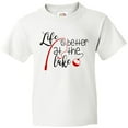 thumbnail image 3 of Inktastic Life is Better at the Lake Fishing Pole with Bobber Youth T-Shirt, 3 of 5