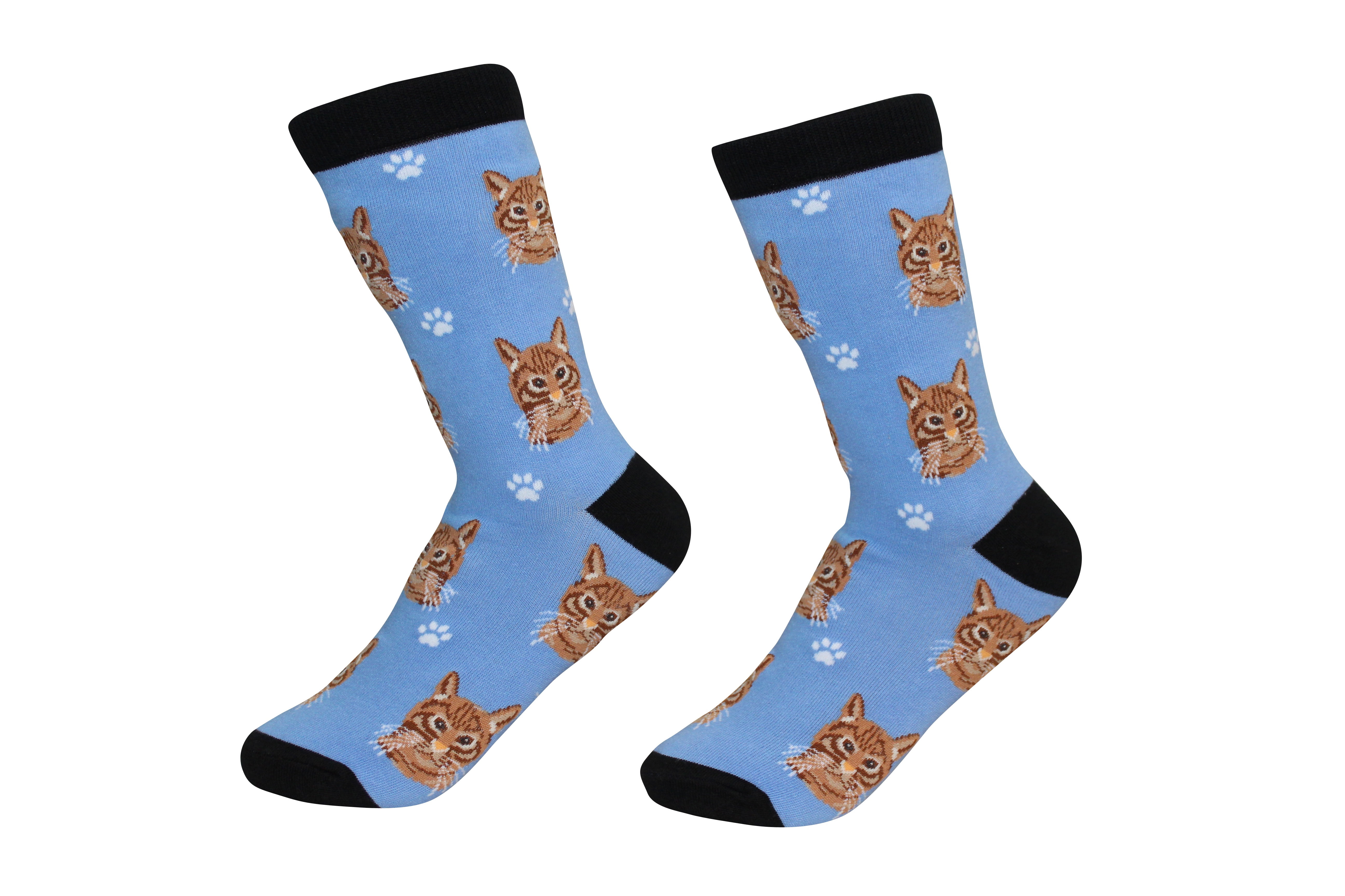 E&S Pets Orange Tabby Cat Breed Socks Unisex Sock Daddy by E&S Pets
