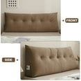 thumbnail image 3 of Lovote Triangular Headboard Pillow with Side Pockets, Chenille Fabric, Bed Rest Reading Pillow, Removable & Washable Cover, Daybed Wedge Pillow for King Beds, 3 of 7