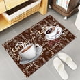 thumbnail image 5 of Kitchen Rugs Set of 2 Four Kinds of Coffee Kitchen Mats Rugs Non Skid Washable Anti Fatiguee Nostalgia Retro Doormat Carpet for Bedroom Bathroom Living Room 17x30in+17x47in, 5 of 6