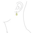 thumbnail image 3 of Bling Jewelry Womens Statement Fashion Emerald Cut CZ Halo Dangle Chandelier Earrings GoldSilver, 3 of 4