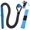 Blue, variant on Black Golf Rope Swing Trainer Multi-Purpose Training, Golf Swing Band Speed Practice Equipment for Men Women Golfers, Training Aid for Correcting Arm Flexibility and Strength