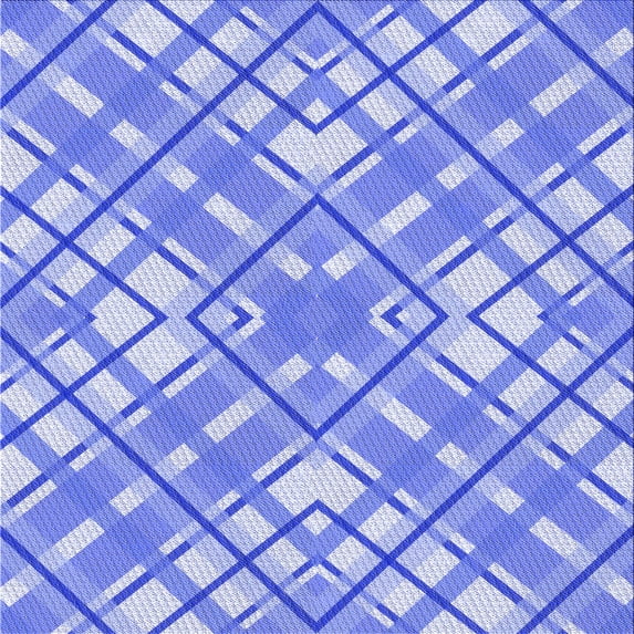 Ahgly Company Machine Washable Indoor Square Transitional Blue Ribbon Blue Area Rugs, 5' Square