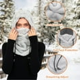 thumbnail image 2 of Zhengup Velvet Balaclava Fleece Ski Face Mask For Women Men Hooded Scarf Hat Neck Gaiters For Winter Cold Weather Warm, 2 of 8
